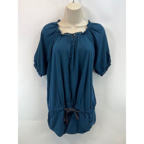 hazel Tops - Anthropologie Hazel Womens Sz XS Green Button Up Tie Blouse